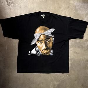 Tupac T Shirt Vintage Mens 2xl Rest in Peace Rap Tee